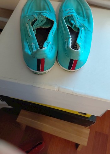 Turkuaz tommyhılfıger espadril - Görsel 6