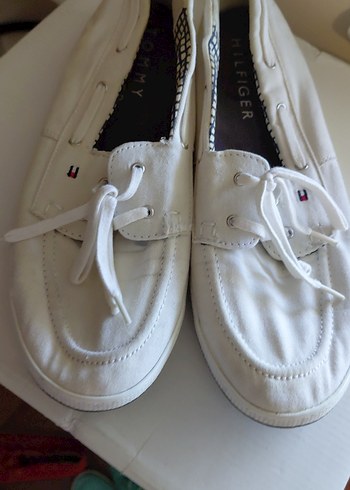 Tommy Hilfiger kadın  Beyaz Espadril Velcro - Görsel 4