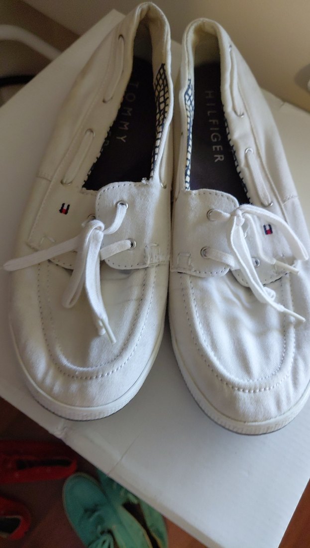 Tommy Hilfiger kadın  Beyaz Espadril Velcro - Görsel 4