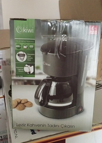 Kiwi Filtre Kahve Makinesi 650W Siyah
