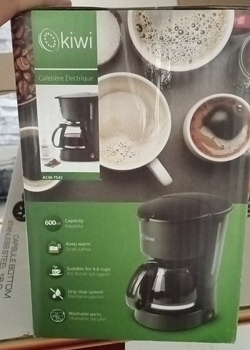 Kiwi Kiwi Filtre Kahve Makinesi 650W Siyah