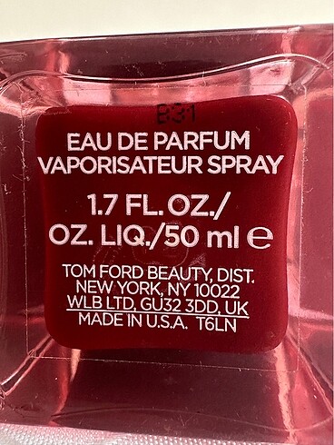  Beden Tom Ford Lost Cherry 50ml