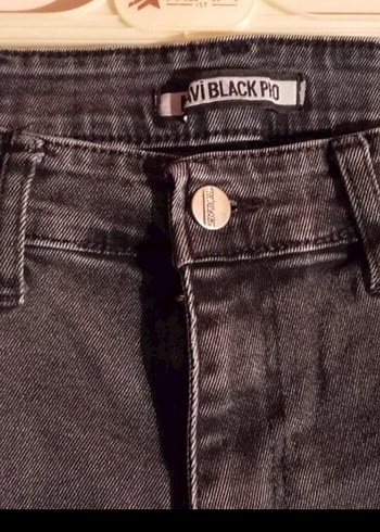 Siyah Düğmeli Rock Punk erkek Kot Pantolon
