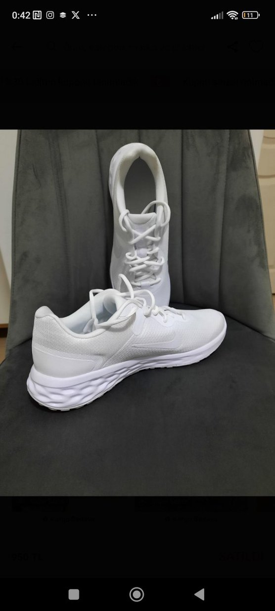 Beyaz erkek Spor Ayakkabı (orijinal) - Görsel 2