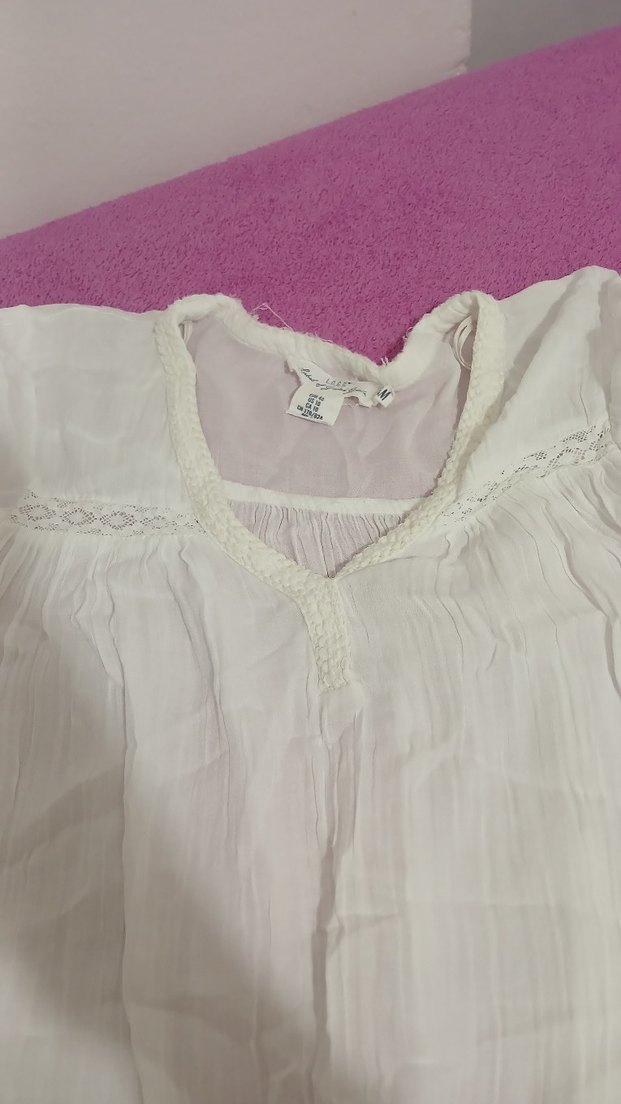 Keten Kısa Kollu Elbise - Görsel 2