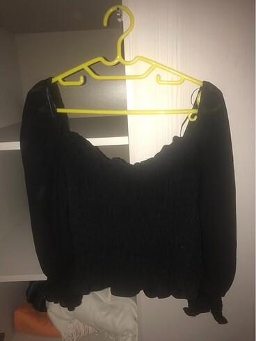 H&M kolları şifon tül beden lastikli esnek