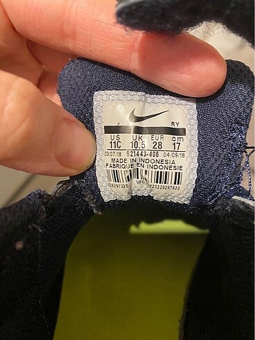 28 Beden lacivert Renk Nike 28 numara