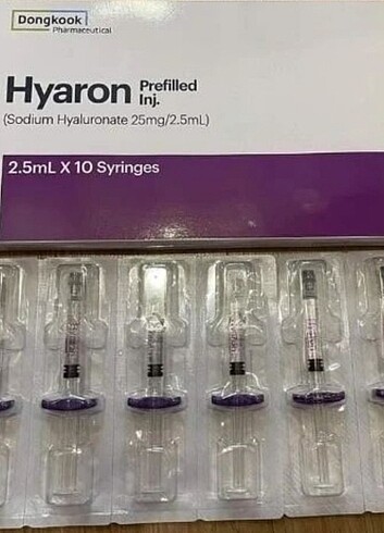 Hyaron 10x2.5 ml kapalı kutu 