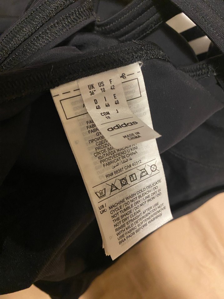 Siyah yüzücü adidas Kadın Spor Mayo - Görsel 5