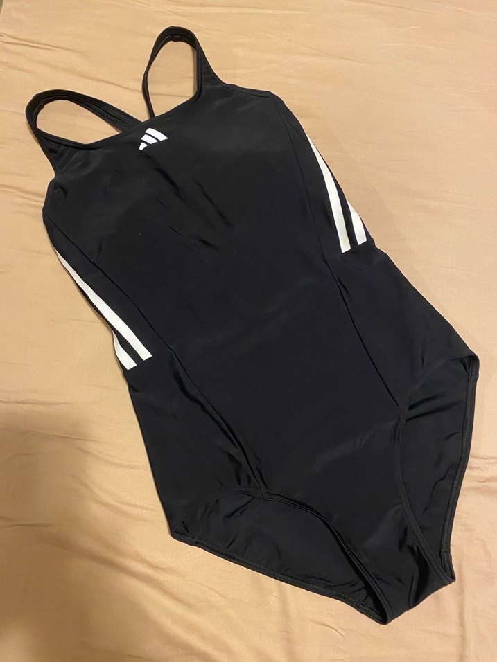 Siyah yüzücü adidas Kadın Spor Mayo - Görsel 2