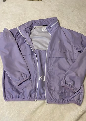 Calvin Klein Kadın Mor Fermuarlı Ceket - Görsel 2
