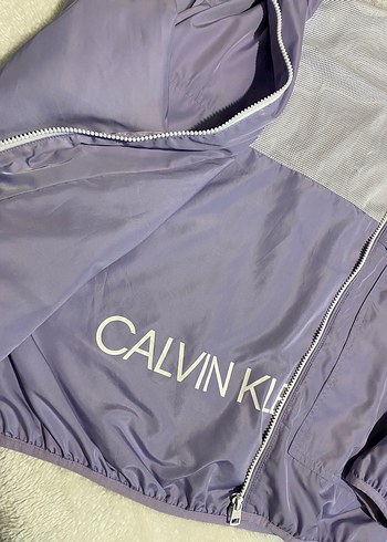 Calvin Klein Kadın Mor Fermuarlı Ceket - Görsel 5