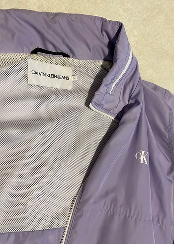 Calvin Klein Kadın Mor Fermuarlı Ceket - Görsel 3