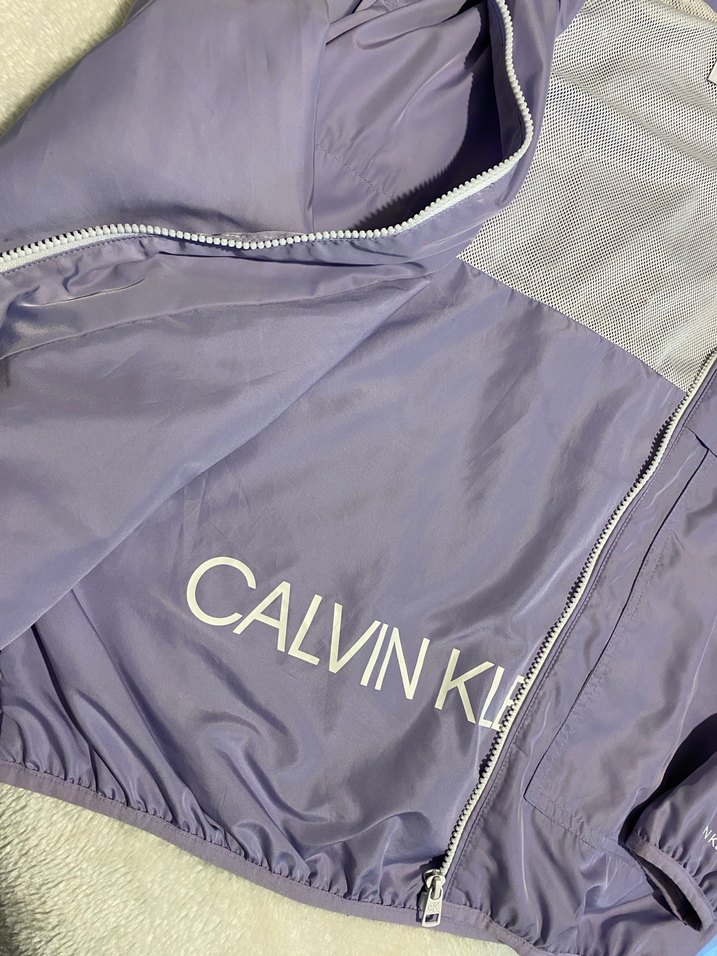 Calvin Klein Kadın Mor Fermuarlı Ceket - Görsel 5
