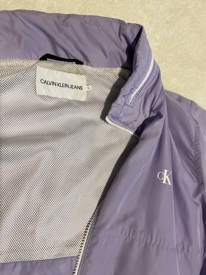 Calvin Klein Kadın Mor Fermuarlı Ceket - Görsel 3