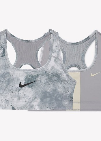 l Beden gri Renk Nike çocuk Spor Sütyeni çift taraflı