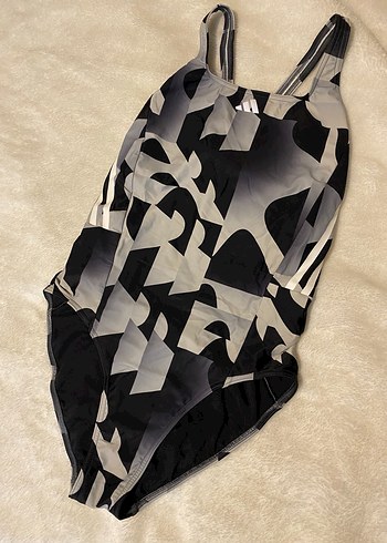 Adidas , Desenli Siyah Gri Kadın Mayo - Görsel 2