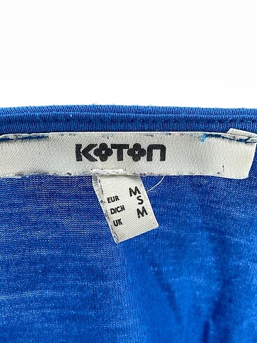 m Beden mavi Renk Koton T-shirt %70 İndirimli.