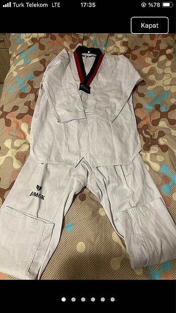 11-12 Yaş Beden beyaz Renk PUM YAKA DOBOK