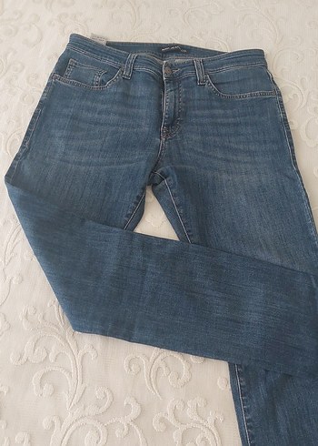 Erkek Gri Mavi Denim Jean Pantolon