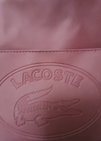 Bordo Lacoste Fermuarlı Kadın Çapraz Çanta - Görsel 2