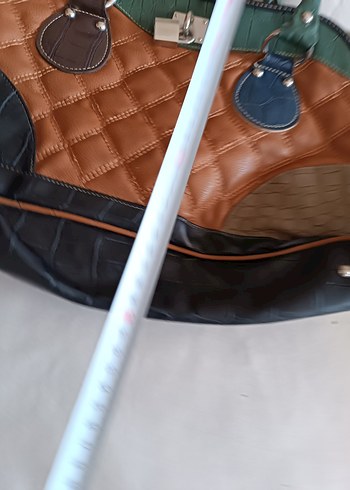 Kahverengi Deri Bohem Kadın Çanta - Görsel 3