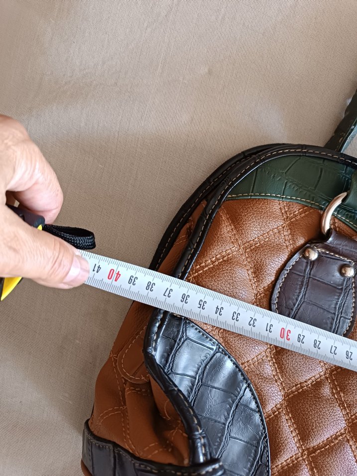 Kahverengi Deri Bohem Kadın Çanta - Görsel 4