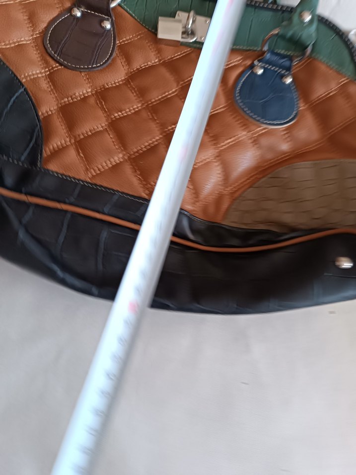 Kahverengi Deri Bohem Kadın Çanta - Görsel 3