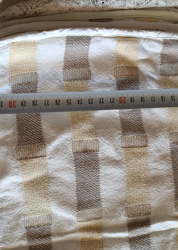 Bej Gri Desensiz Minder Kılıfı - Görsel 3