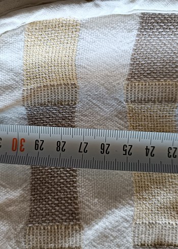 Bej Gri Desensiz Minder Kılıfı - Görsel 4