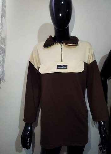 m Beden Fermuarlı sweatshirt