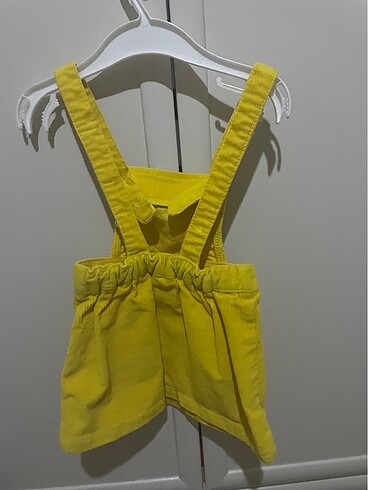 LC Waikiki Sarı kadife elbise