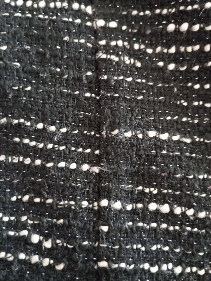 Kısa Triko Annelik Etek Beyaz ve Gri - Görsel 3