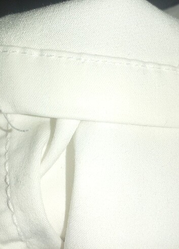 Beyaz Likralı Pantolon 