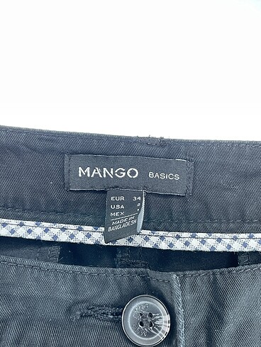 34 Beden siyah Renk Mango Kumaş Pantolon %70 İndirimli.