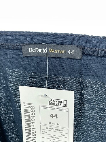 44 Beden lacivert Renk Defacto Midi Etek %70 İndirimli.