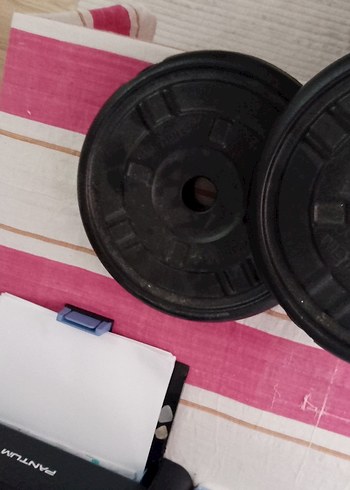 Beden Renk Siyah Baskılı Egzersiz dambili