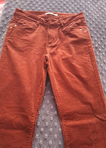 LC Waikiki Düğmeli Bohem Tarzı kremi Bol Paça Pantolon