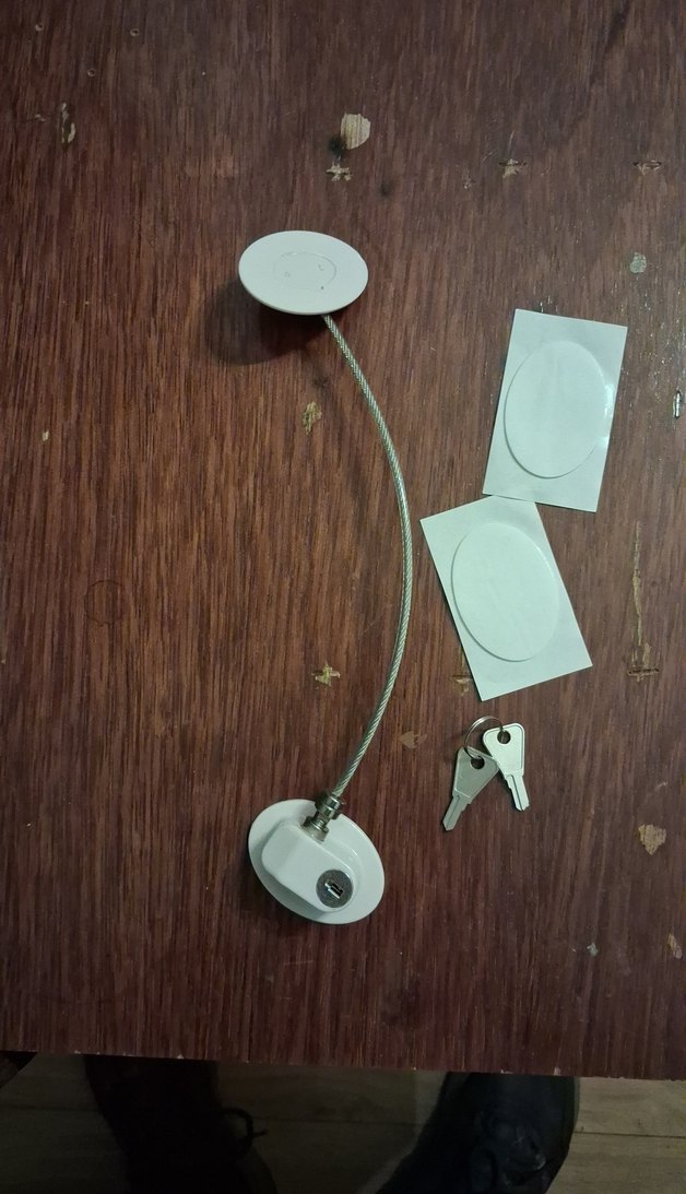 Çocuk Güvenlik Kilidi - Bej ve Gri - Görsel 2