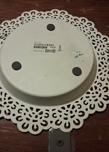 Beyaz Bohem Dantel Desenli Tabak - Görsel 2