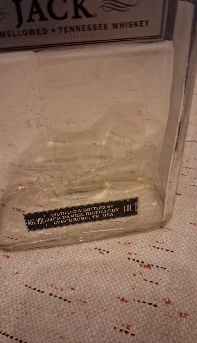 Vintage Jack Daniel's Gentleman Jack Şişesi 1 lt boş - Görsel 5