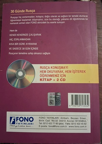 30 Günde Rusça Öğrenme Seti - Kitap + 2 CD - Görsel 2