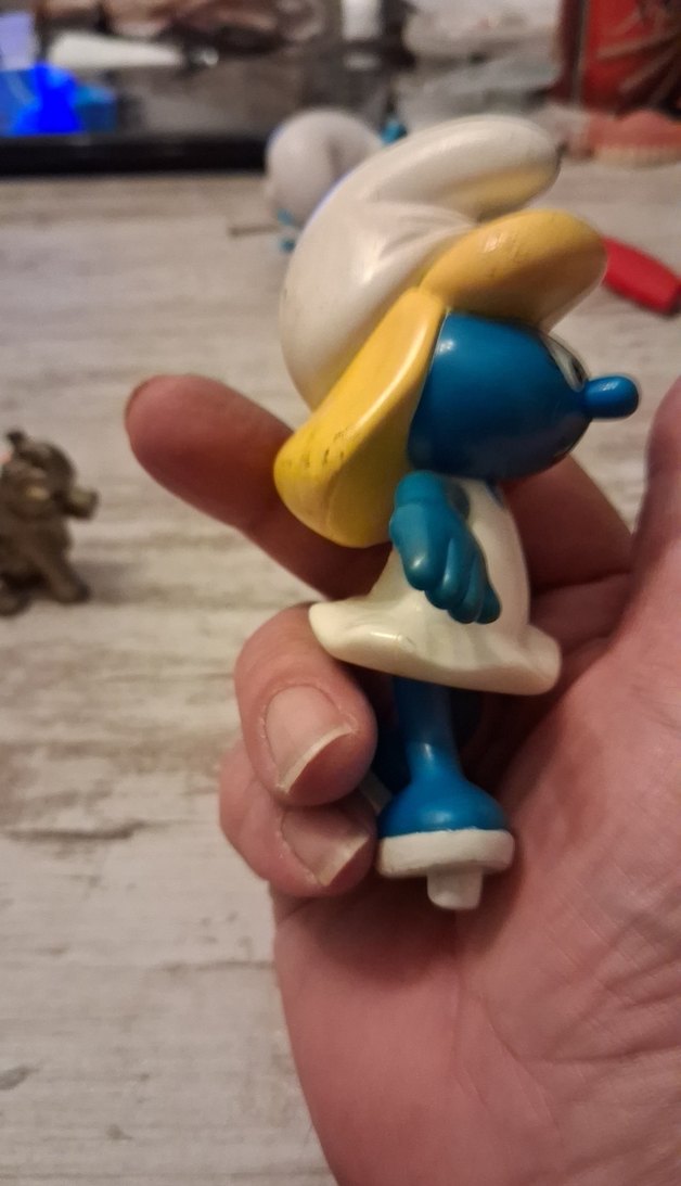 Pastel Mavi Şirin Figürü - Görsel 5