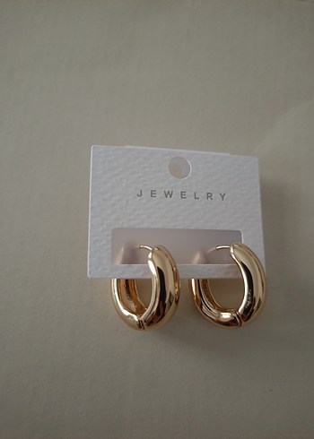 Altın Renkli Çelik  Küpe - Görsel 3