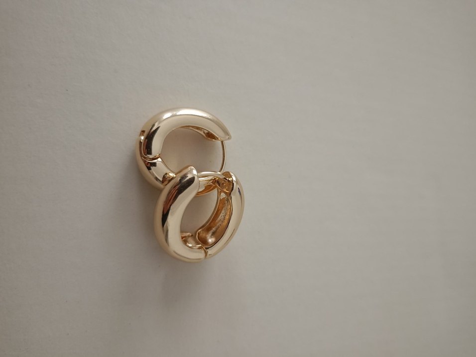 Altın Renkli Çelik  Küpe - Görsel 2