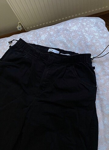 s Beden siyah Renk paraşüt pantolon