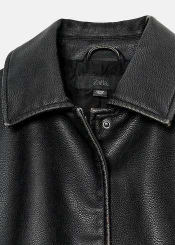 ZARA suni deri ceket - Görsel 3