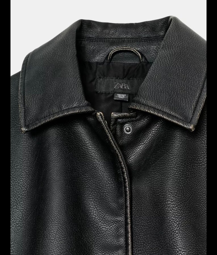 ZARA suni deri ceket - Görsel 3