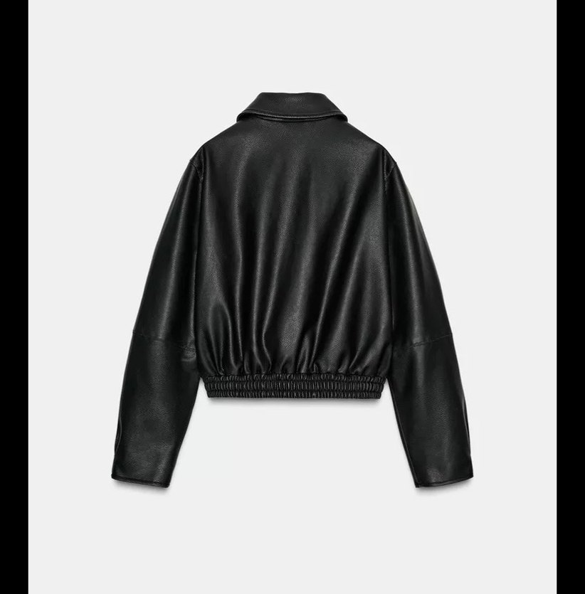 ZARA suni deri ceket - Görsel 2