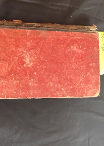 Beden Eski Osmanlıca Kitap Kırmızı Kapaklı